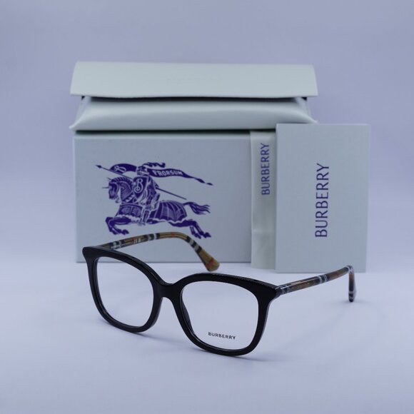 Burberry BE2430 4161 Square Eyeglasses 53mm – Black - Picture 1 of 10